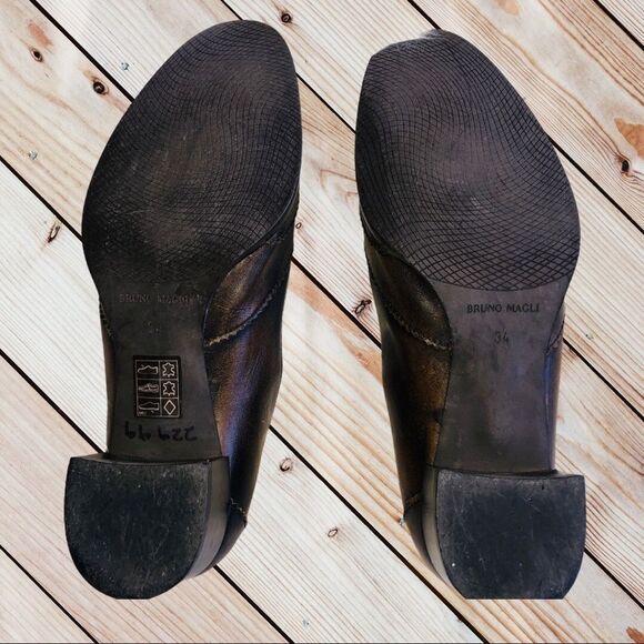 BRUNO MAGLI Brown Leather Wing Tip Loafer, EU 34 / US 2-1/2 - 3 - Picture 6 of 7